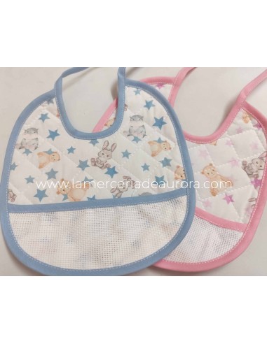 Babero acolchado para bordar Animales - varios...