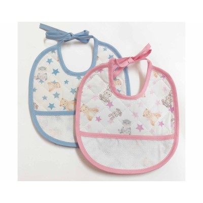 Babero acolchado para bordar Animales