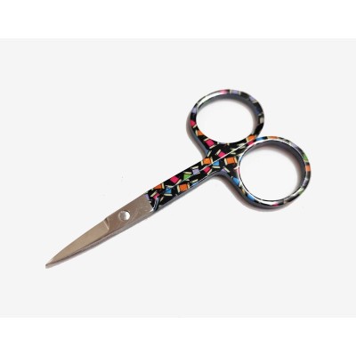 Tijera bordar (9,5cm) Hilos con funda fieltro de Pony