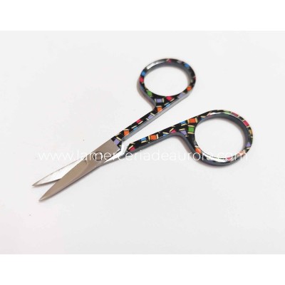 Tijera bordar (9,5cm) Hilos con funda fieltro de Pony 2