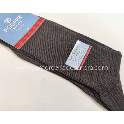 Calcetín caballero sin costuras hilo canalé 3001 de Rodfer - GRIS MEDIO 2