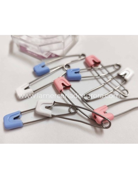 Imperdibles seguridad bebé (caja 5uds) de Folch - varios colores