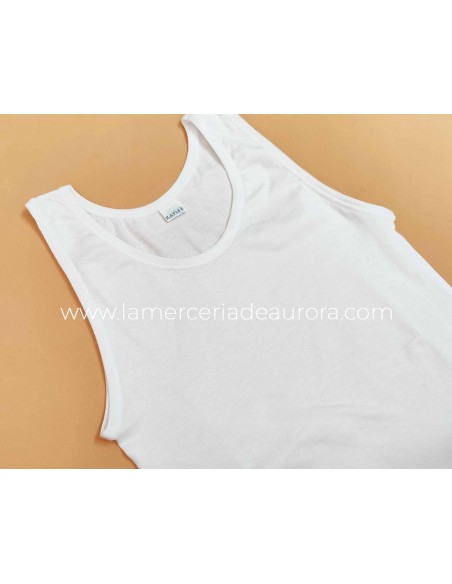 Camiseta niña algodón sin costuras tirante ancho 2316 de Rapife - DETALLE