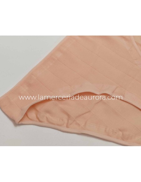 Braga bikini listas invisible algodón elástico 200 de Naiara - ROSÉ