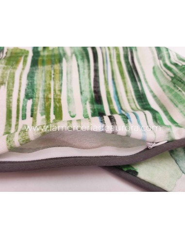 Funda de cojín Bosc de C.Paula - DETALLE TEJIDO Y CREMALLERA