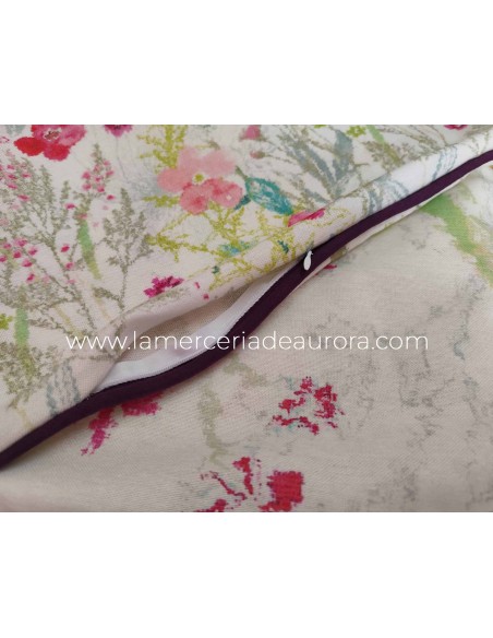 Funda de cojín Chelva de C.Paula - DETALLE TEJIDO Y CREMALLERA