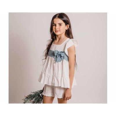 Pijama Comunión niña Aqua de Calamaro