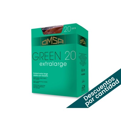 Panty espuma velato GREEN 20 EXTRALARGE 092 de OMSA