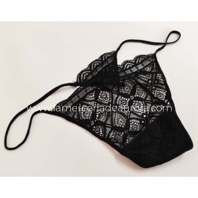 Tanga hilo encaje 143 de Naiara Premium - 4 colores 2
