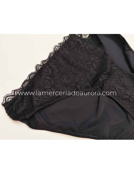Braga bikini encaje 145 de Naiara Premium - NEGRO