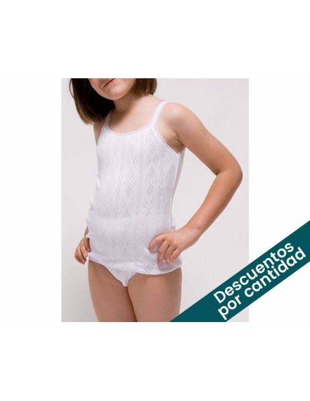Camiseta niña tirante fino calada 333 de Rapife
