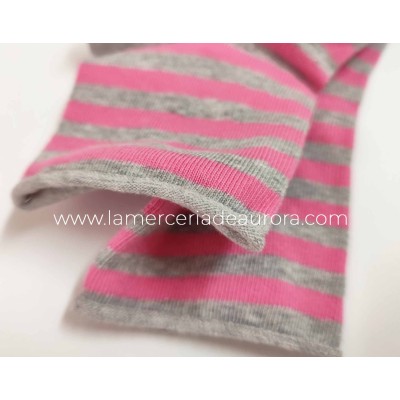 Calcetines mujer algodón puño rulo Rayas 6750L de Rodfer 2
