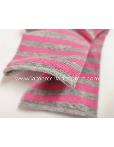 Calcetines mujer algodón puño rulo Rayas 6750L de Rodfer