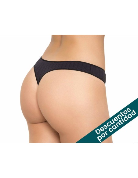 Tanga listas invisible poliamida 414 de Naiara