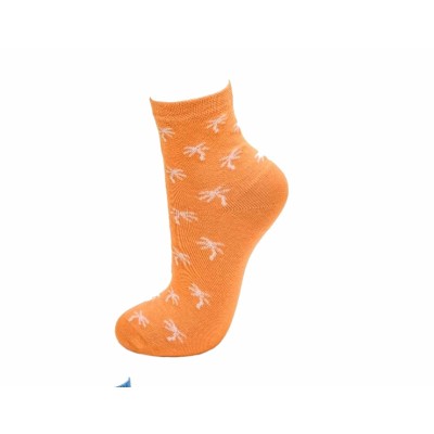 Calcetines mujer algodón sin costuras Palmeras de Rodfer - NARANJA