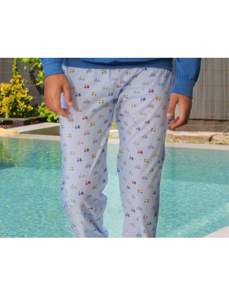 Pijama largo juvenil entretiempo Enjoy Ride 253010 de Muslher - DETALLE PANTALÓN