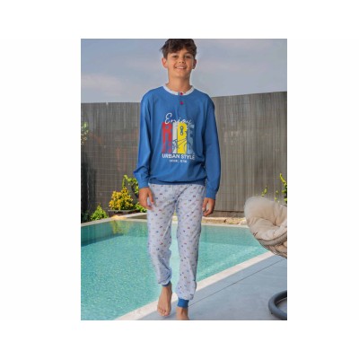 Pijama largo juvenil entretiempo Enjoy Ride 253010 de Muslher