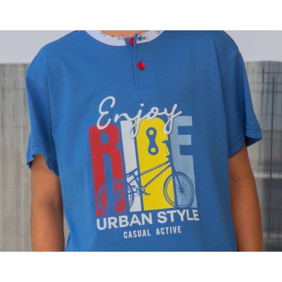 Pijama corto juvenil Enjoy Ride 253009 de Muslher 2