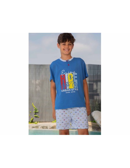 Pijama corto juvenil Enjoy Ride 253009 de Muslher