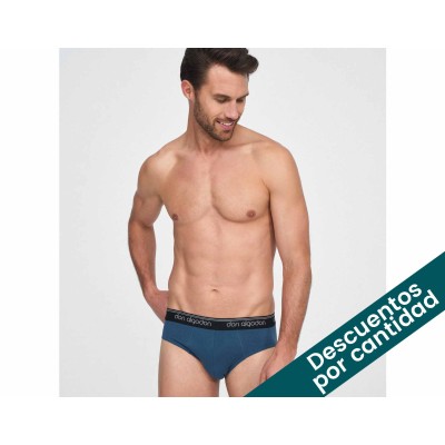 Slip hombre algodón liso (2 uds) S0005 de Don Algodón -...