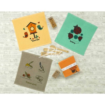 Paños de cocina rizo algodón estampados E177 de Dolz - 3...