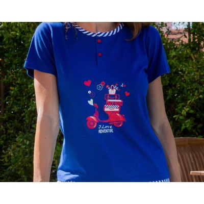 Pijama corto mujer Vespa 256019 de Muslher 2