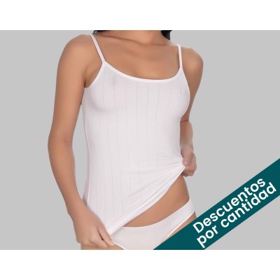 Camiseta mujer tirante fino listada 2000 de Naiara