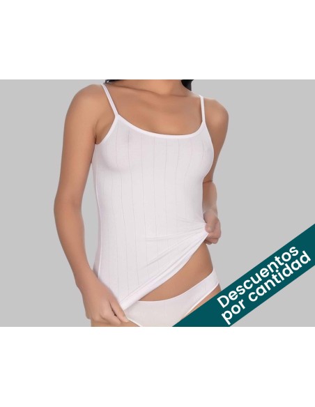 Camiseta mujer tirante fino listada 2000 de Naiara