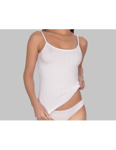 Camiseta mujer tirante fino listada 2000 de Naiara