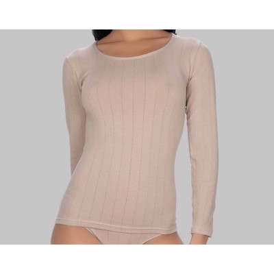 Camiseta mujer manga larga listada 2003 de Naiara -...