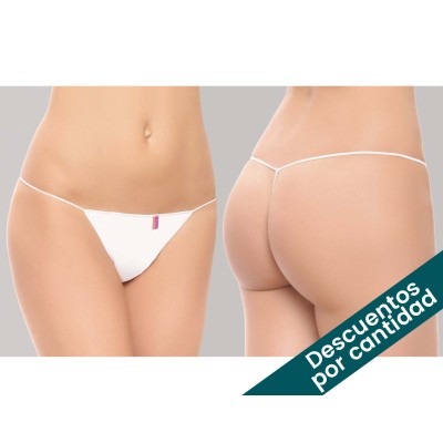 Tanga hilo liso poliamida (2 uds) 865 de Naiara - varios...