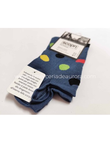 Calcetines invisibles mujer algodón sin costuras Topos de Scopri - varios colores