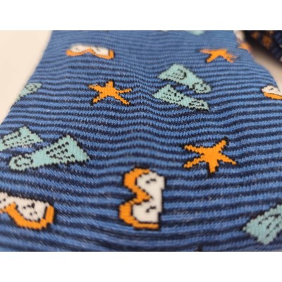 Calcetines hombre algodón sin costuras Buceo-rayas de... 2