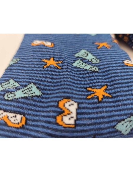 Calcetines hombre algodón sin costuras Buceo-rayas de Scopri - 2 colores