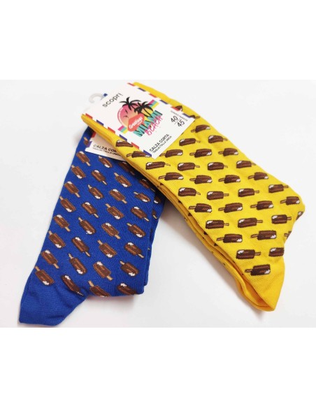 Calcetines hombre algodón sin costuras Helados de Scopri - 2 colores