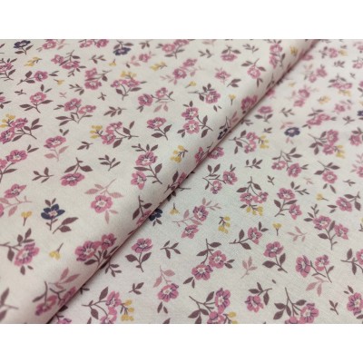 Tela algodón estampada Beauty flowers (ancho 145cm)