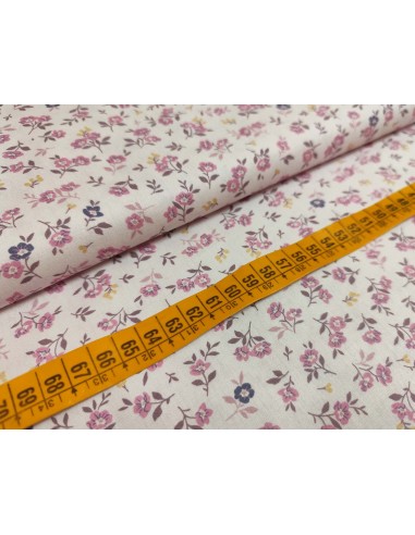 Tela algodón estampada Beauty flowers (ancho...