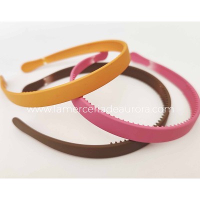 Diadema pelo lisa 15mm 2