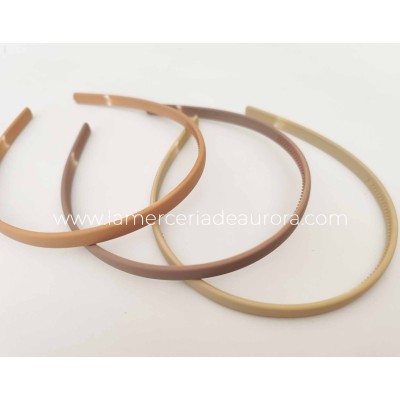 Diadema clásica Lisa nature (8mm) 2