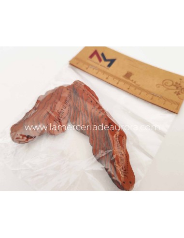 Etiquetas polipiel Marrón con forma (25 uds) "Hecho a mano"