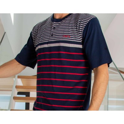 Pijama hombre entretiempo manga corta 255003C de Muslher 2