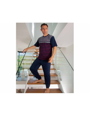 Pijama hombre entretiempo manga corta 255003C de Muslher