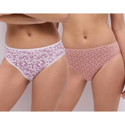 Braga midi algodón fantasía (pack 2 uds) Flores vintage 19065 de Ysabel Mora