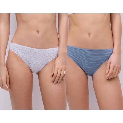 Braga mini algodón fantasía (pack 2 uds) Libélulas y rayas 19064 de Ysabel Mora