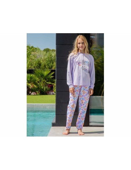 Pijama largo juvenil algodón entretiempo 254001de Muslher