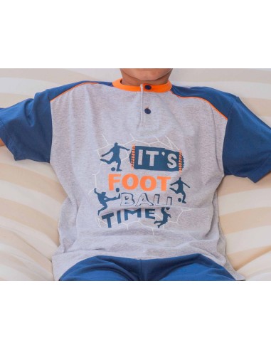Pijama corto juvenil "It´s football time" de...