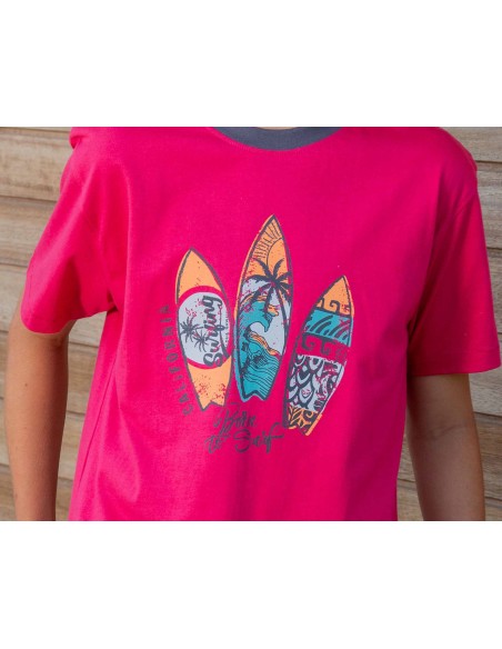 Pijama corto juvenil 253001 de Muslher - DETALLE CAMISETA