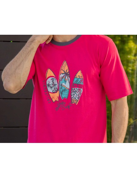 Pijama corto hombre 255016 de Muslher - DETALLE CAMISETA