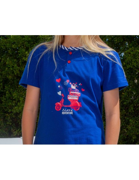 Pijama corto juvenil algodón Vespa de Muslher