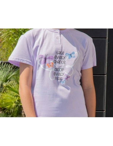 Pijama corto juvenil algodón 254000 de Muslher - DETALLE CAMISETA